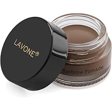 LAVONE Eyebrow Pomade, Waterproof Brow Pomade for Long-lasting - Dark Brown | smudge proof, highly pigmented, sweat resistant, natural eyebrow makeup for all skin types and tones, defined brows