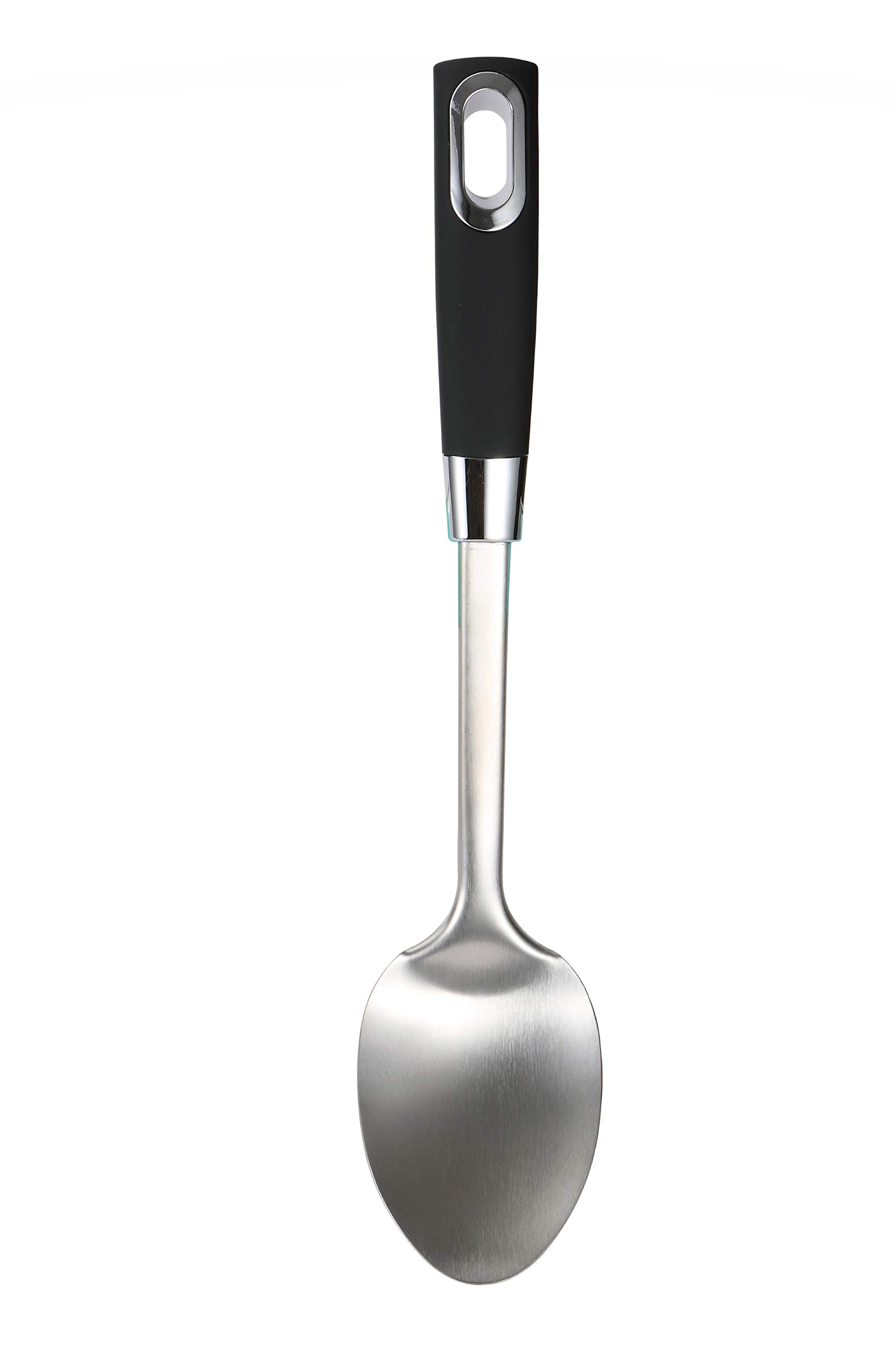 Bergner Ergo Cooking Spoon, Matt Black, 31 x 7.3 cm, BG38750BK