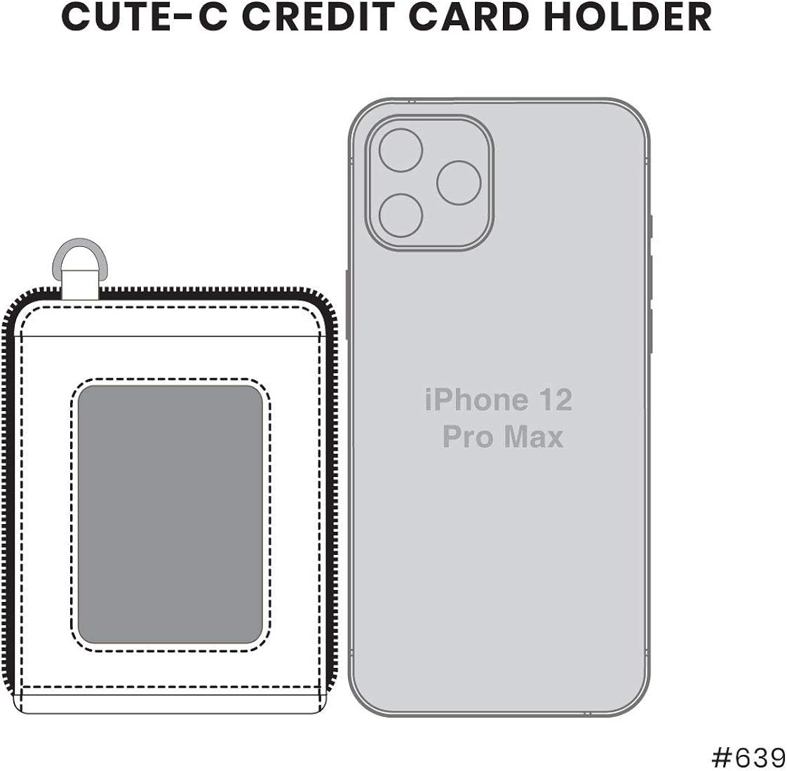 Vista 7 de Chala Cute-C - Cartera para tarjetas de crédito