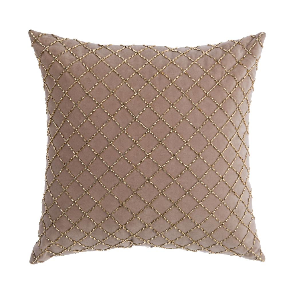 Coussin d'ameublement bronze Blanc Mariclò 45x45 cm pour canapé