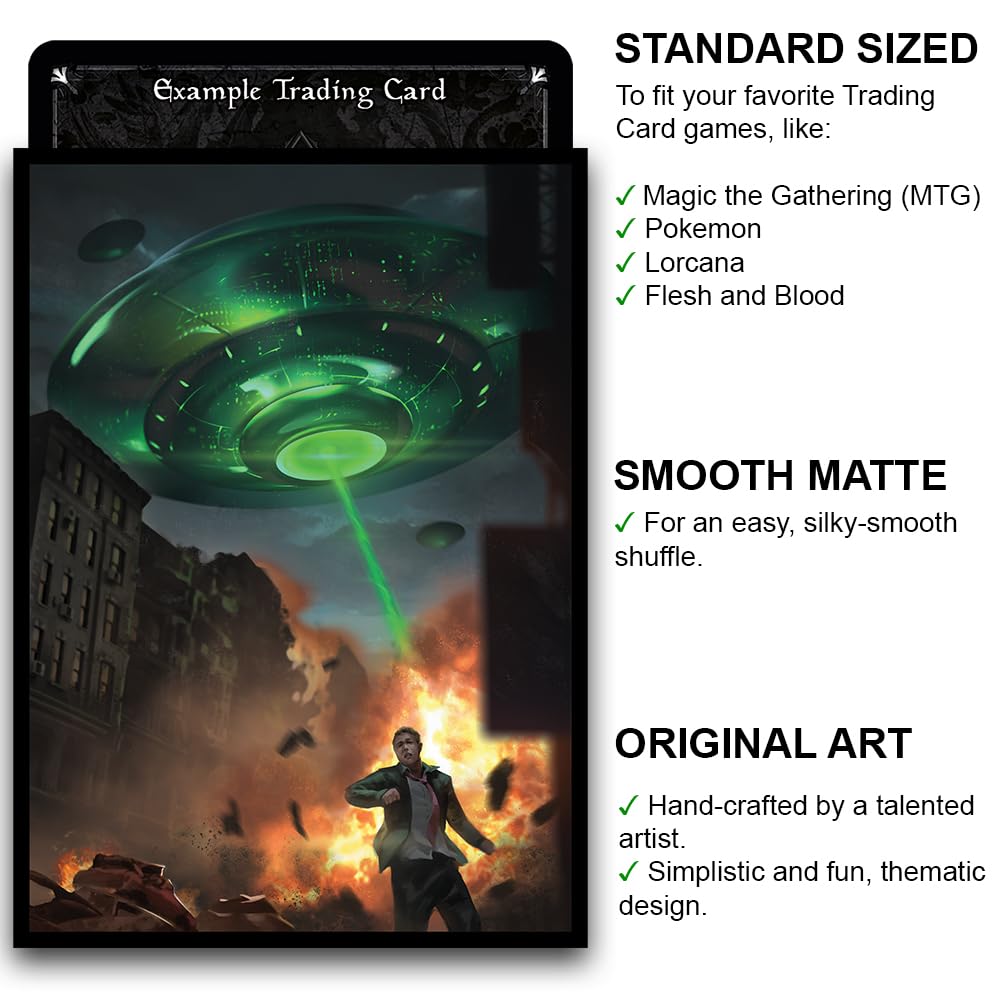 Amazon.com: Fantasy North - The Invasion - 100 Smooth Matte TCG Trading Card  Sleeves - Fits Magic MTG Commander Pokemon and Other Card Games
