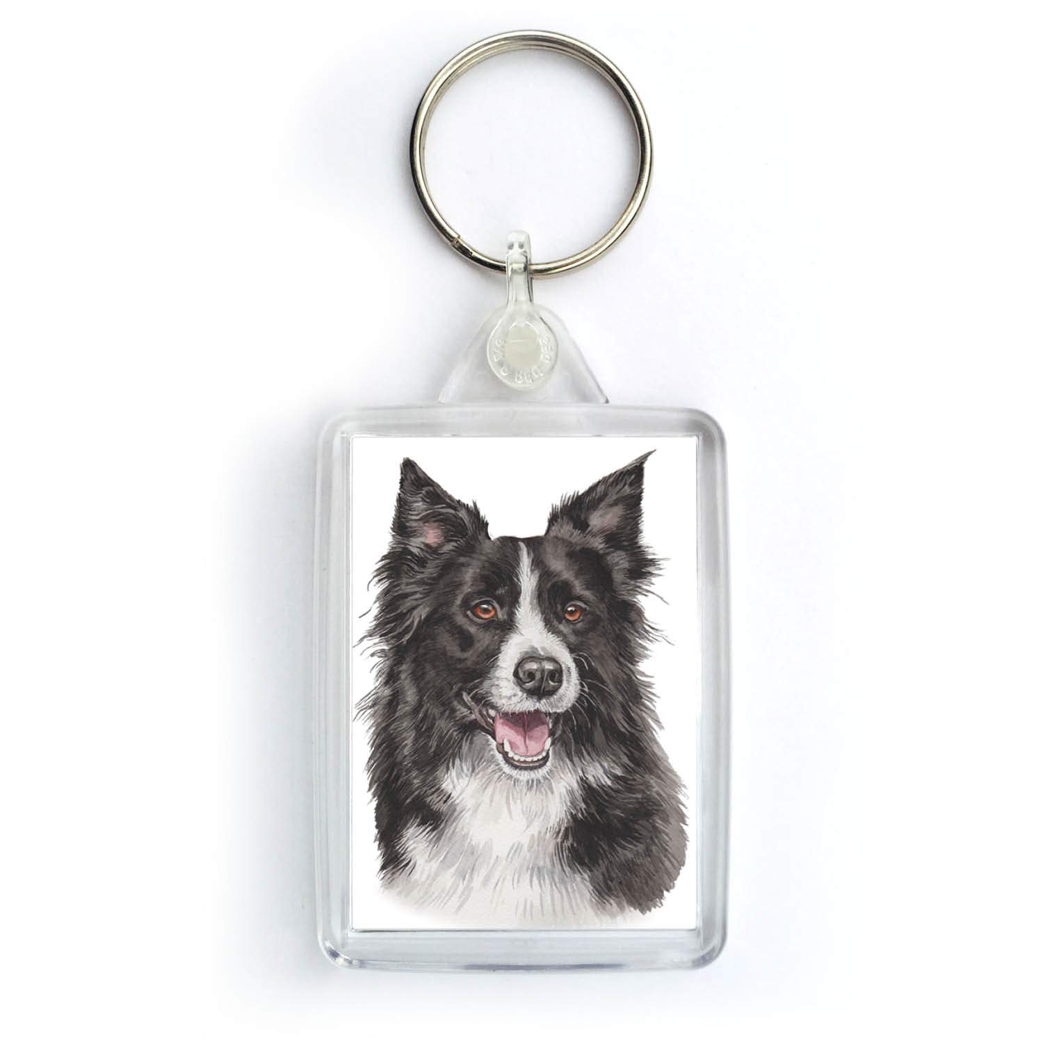 WaggyDogz Border Collie Dog Keyring (KRG-220)