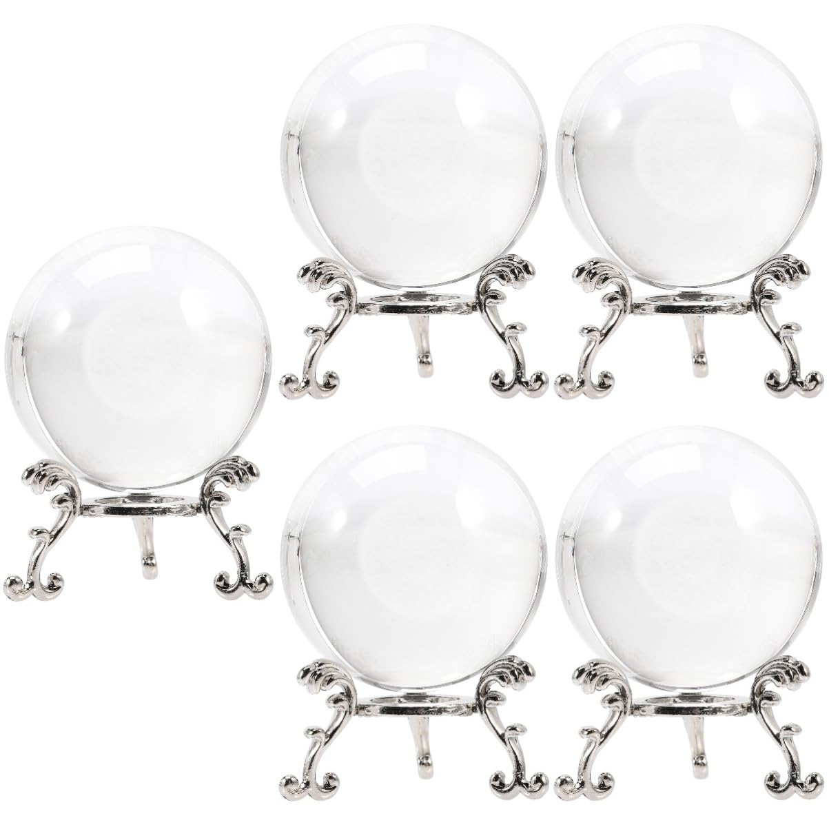 Ornement vitrine de golf boules de cristal rose et deco lustre espace 5pcs