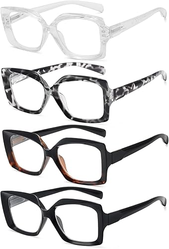 Eyekepper Paquete de 4 lentes de lectura para mujer - Lectoras de mujer +1.75