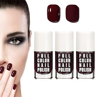 Cherry Mocha Gel Polish, Cherry Mocha Nail Polish, 751 Cherry Mocha, 2024 Best Cherry Mocha Nail Polish Gel, Gel Nail Polish Cherry Mocha for Nail Art DIY Manicure at Home (3Pcs)