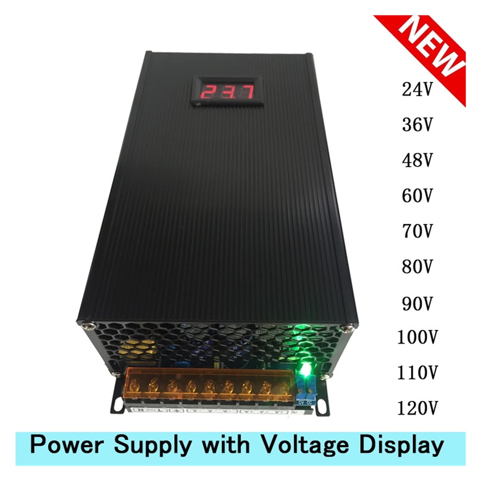 Labornetzteil, 120 0W1500W LED Leichte Ladespannung einstellbar SMPS Branchenmotor AC DC Stromschaltleistung DC Stromversorgungsstabilisator(90V,1200W)