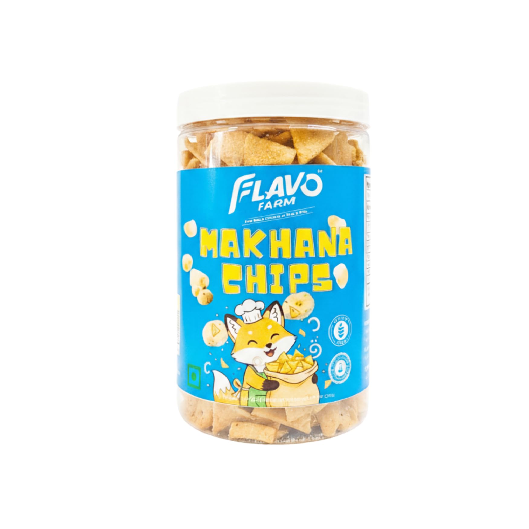 FlavoFarm Makhana Chips 150g - Cheese & Herbs | Healthy Crunchy Plant Based Snacks | Gluten Free & High Fibre | Nutritious Fox Nut Crisps | Light Gourmet Tea Time Munchies-picture-10