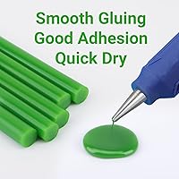 Vista 3 de ENPOINT Barras de pegamento caliente verde tamaño completo, paquete de 36 barras de cera de sellado para sellos de sellos, manualidades, proyectos