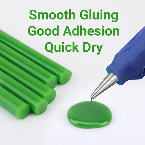 Miniatura 3 de ENPOINT Barras de pegamento caliente verde tamaño completo, paquete de 36 barras de cera de sellado para sellos de sellos, manualidades, proyectos