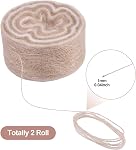 2 Roll Mohair laine fil doux pour tricoter tricoter main lavable long fil de laine DIY Écharpe Crochet Fil pour Chapeaux Chandails Sweater Écharpes Projets d'artisanat (Tan)