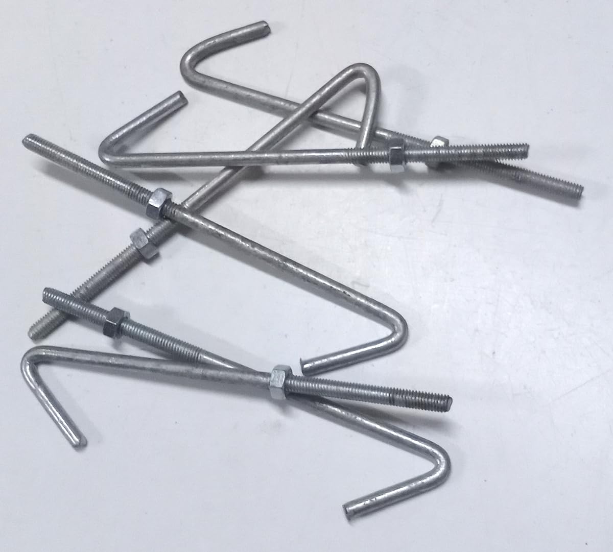 5mm Threaded J Hook (Height - 140mm) V Type (6 Pcs)