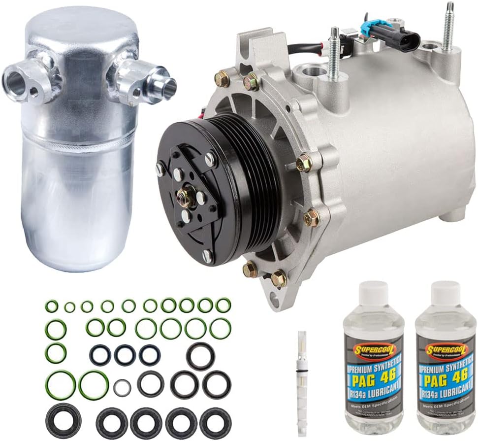 AC Compressor & A/C Kit For Cadillac Seville 1998 1999 2000 2001 2002 2003 2004 - BuyAutoParts 60-81240RK NEW