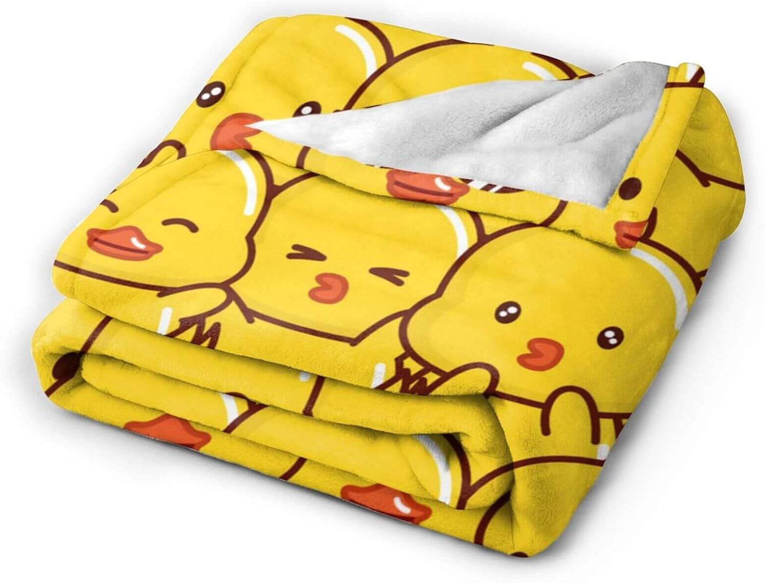 Duck Blanket for Boys Girls, Cute Duck Themed Design Printed Throw Blankets for Kids Lap, Chair Sofa, Warm Soft Cozy Blanket, 40"x 50" - Image 4