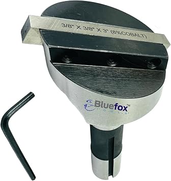 NEW 2-1/2" Inches Head Diameter Fly Cutter R8 Shank Milling Machine | 3/8 Toolbit 8% Cobalt Square HSS Tool Bit | Hardened Steel