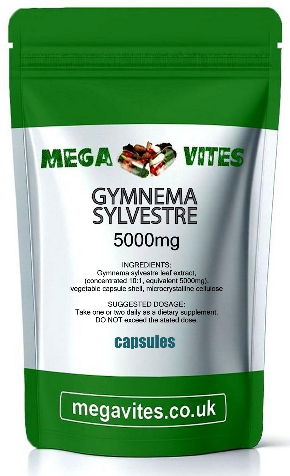 GYMNEMA SYLVESTRE Capsules 5000mg x 240 - MEGAVITES AMINOLAB