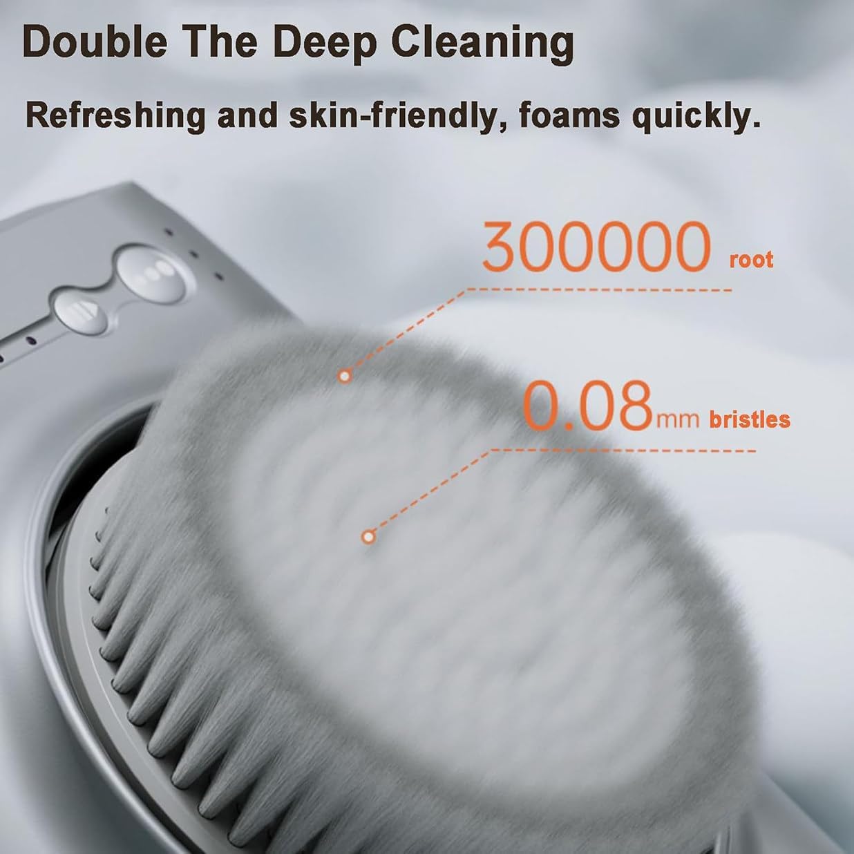 Cepillo eléctrico para limpieza corporal, 3 cabezales de cepillo reemplazables y ajuste de 3 velocidades, giratorio de 360° montado en la pared para limpieza profunda y exfoliación en la ducha