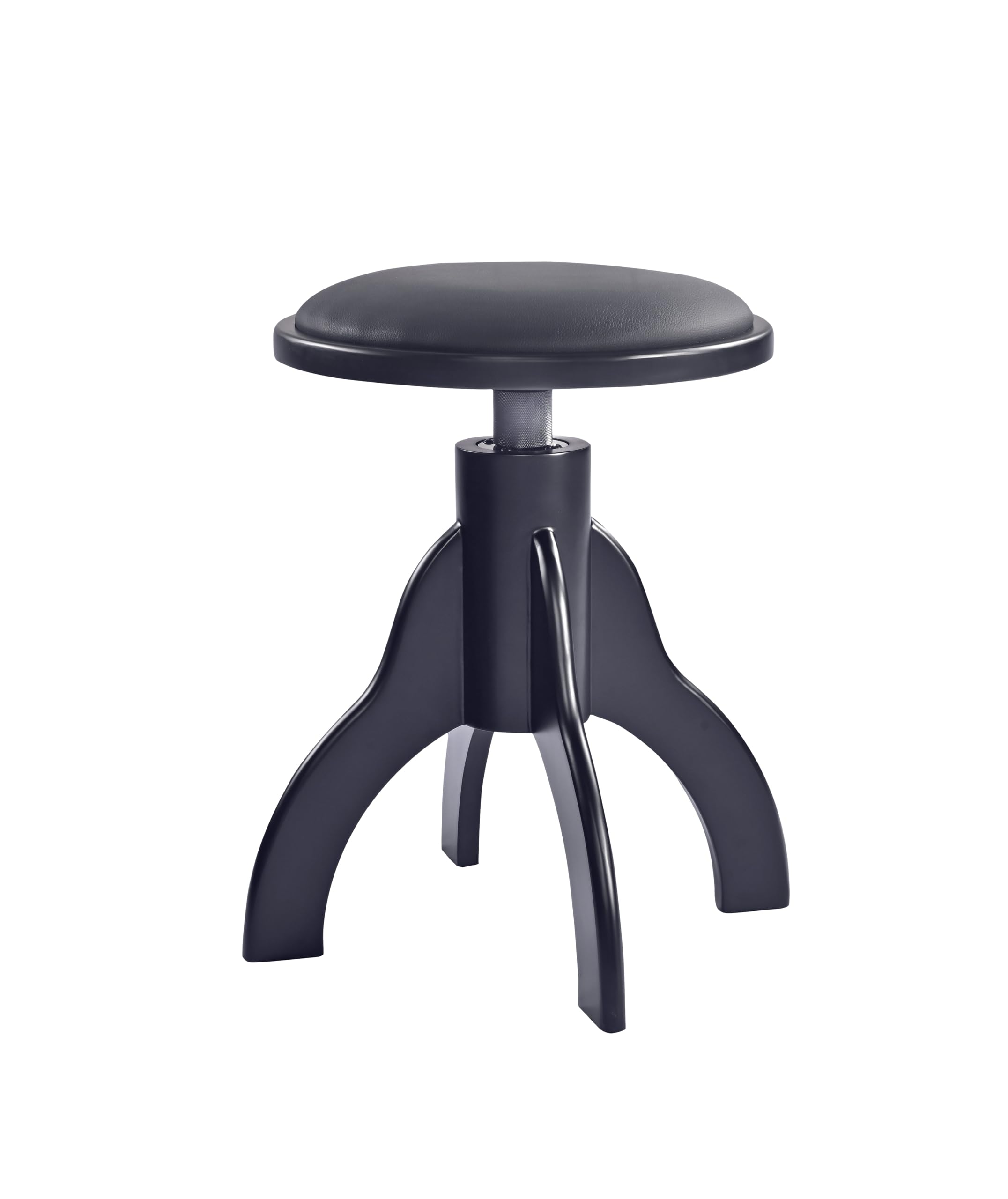 K&M 13850 - Sgabello per pianoforte, regolabile in altezza, con seduta in ecopelle, ergonomico, imbottito per pianoforte e tastiera