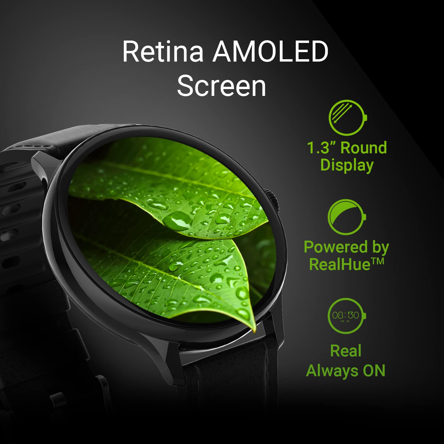 Crossbeats prizm amoled smartwatch Clearance