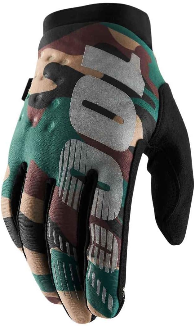 100% BRISKER Youth Cold Weather Motocross & Mountain Bike Gloves - Warm Winter MTB & MX Powersport Racing Protective Gear