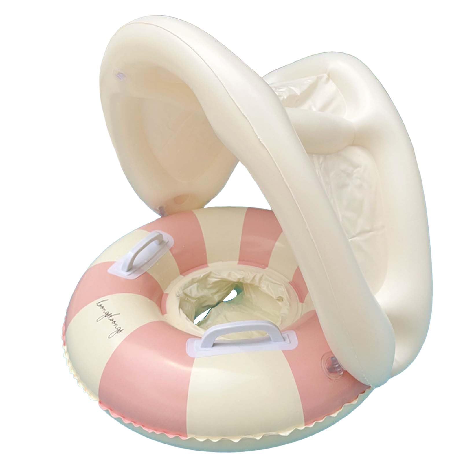 Baby Swim Float with UPF50+ Canopy & Handles Anti-flip Trainer,48cm,E