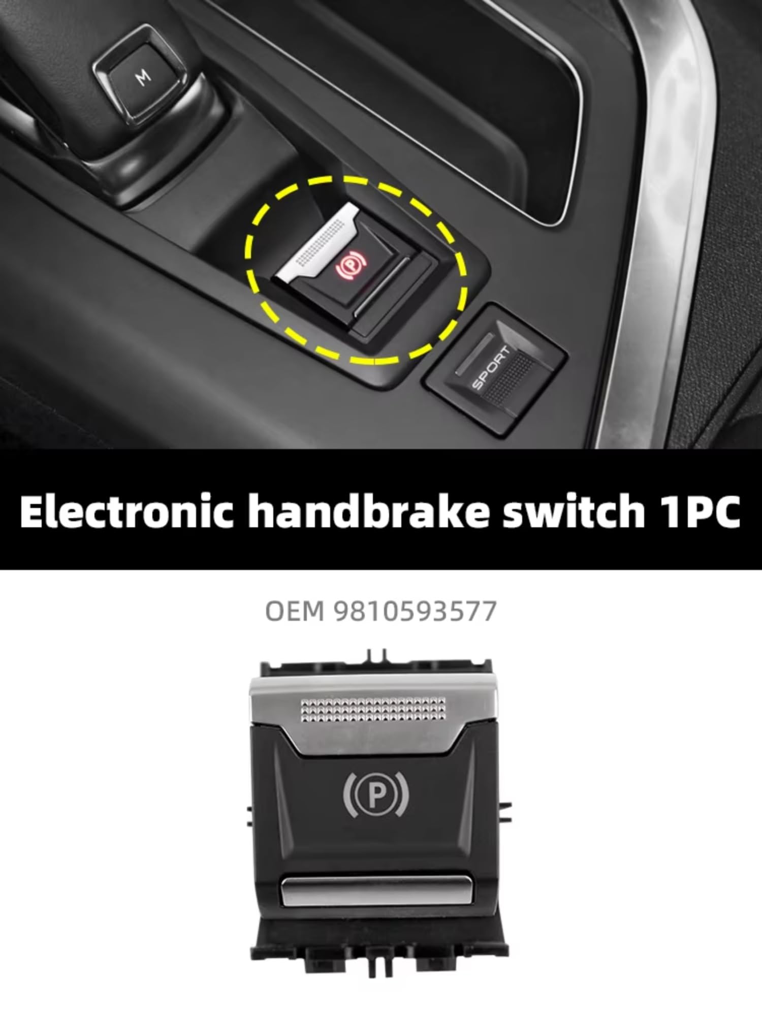 Bouton Frein Commutateur Voiture pour Peugeot pour 208