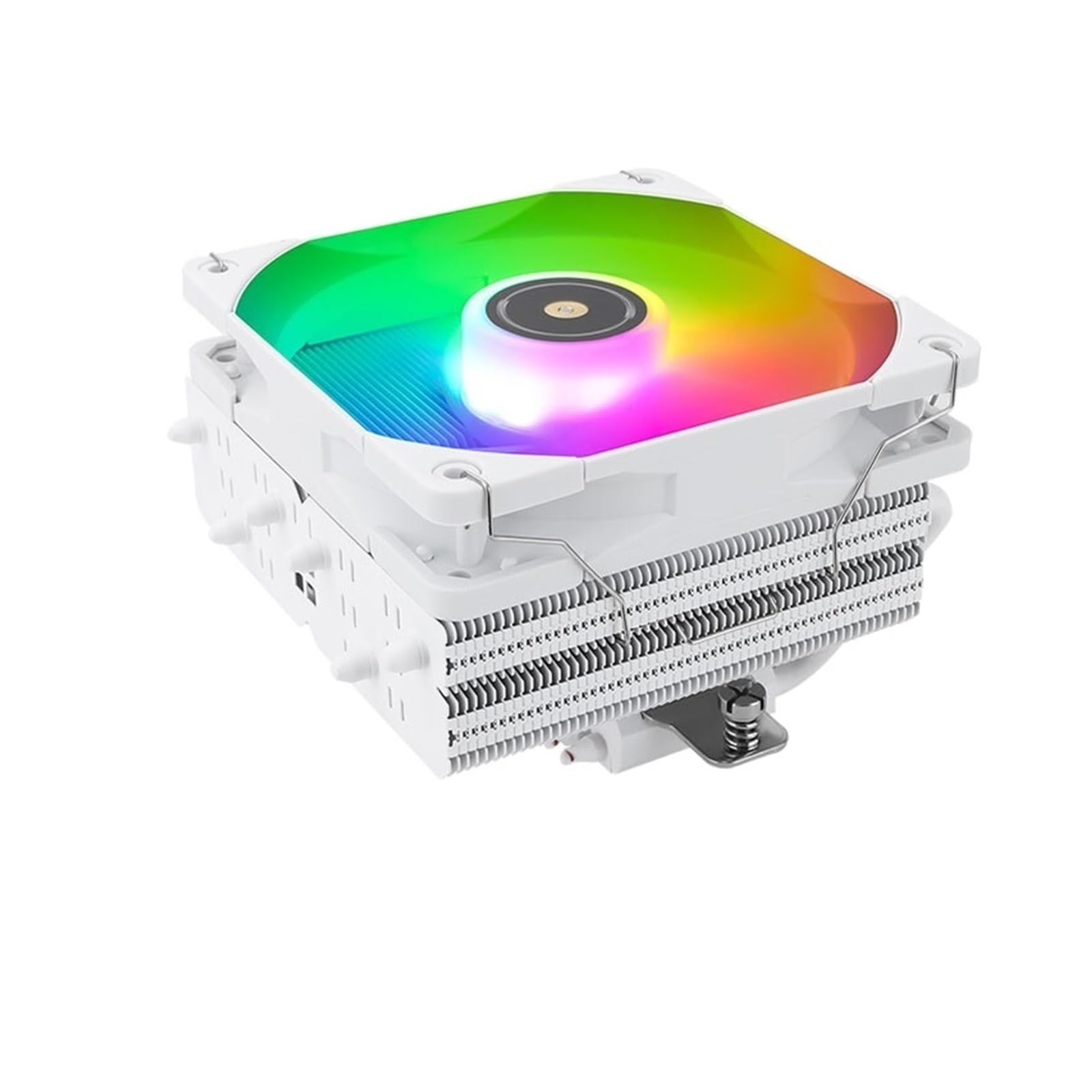 Dissipateur thermique SI-100 Blanc ARGB : idéal pour un PC de bureau silencieux et lumineux