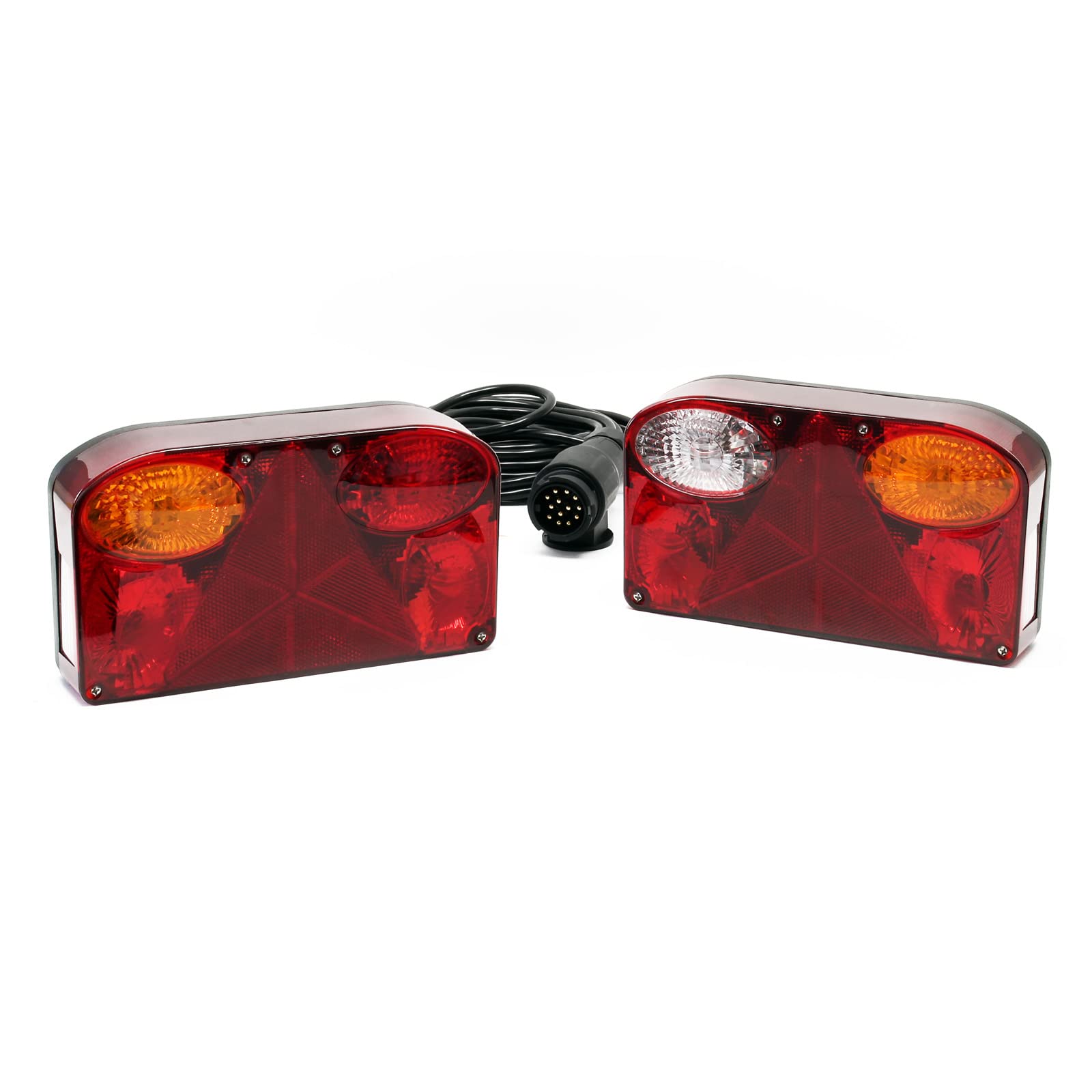 ETUKER 1 paar led-aanhangwagenverlichting, achterlamp, 12 V, universele