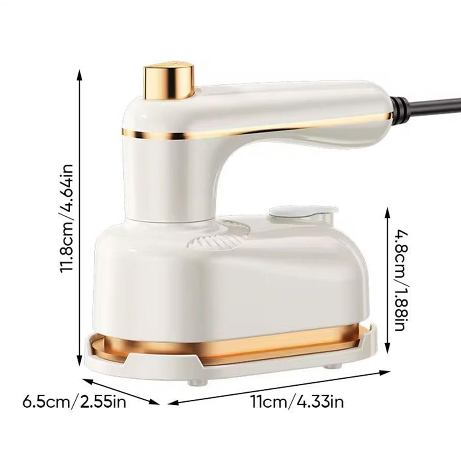 Travel Steamer Iron For Clothes, Quick-Heating Portable Ironing Machine Travel Rotatable Adjustable Portable Steamer Travel College Dorm Hand Garment Electric Steam Ironing Machine For Clothes