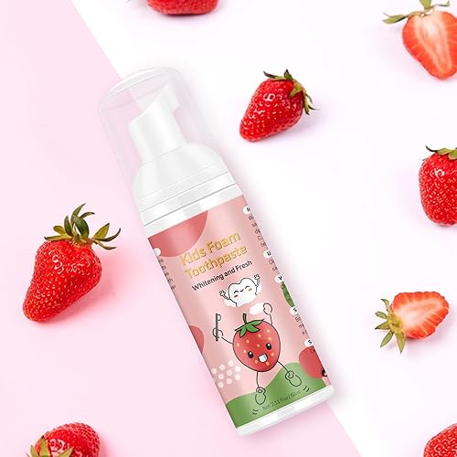 Vista 16 de Pasta de dientes de espuma para niños, 4 paquetes de pasta de dientes de espuma para cepillo de dientes eléctrico en forma de U, pasta de dientes