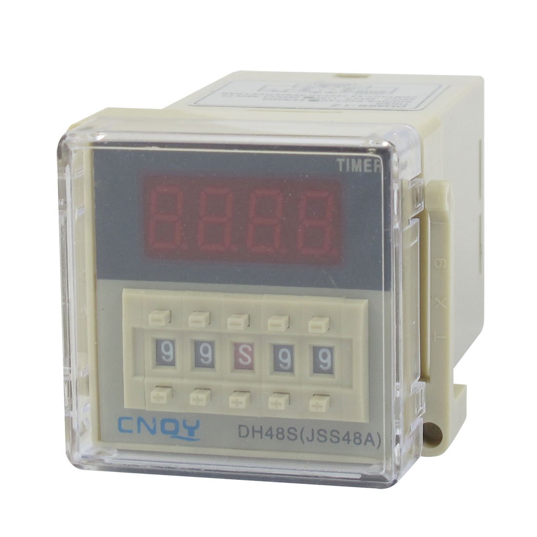 Zhwtisnpe One Color Dh48s-1Z Lcd Display Delay Relay 8-Pin Spst 0.01S-99H99m Ac 110V
