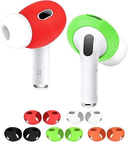 5 pares (aptos en la caja) almohadillas antideslizantes compatibles con AirPods Pro 2, accesorios de silicona ultrafina y delgada para auriculares