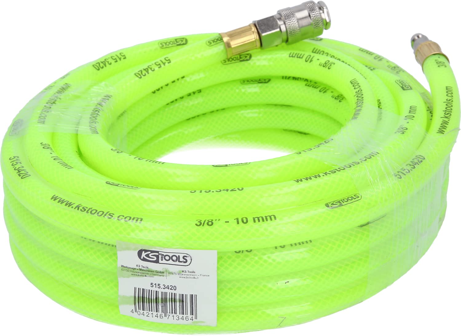 KS Tools 515.3420 Signal Compressed Air Hose 10 m Diameter 10 mm - Image 3