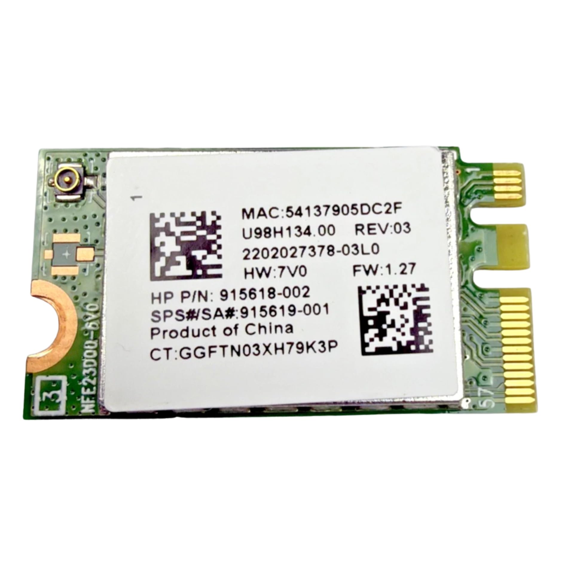 Amazon.com: NGFF M.2 1630 802.11b/g/n WLAN Bluetooth 4.2 WiFi Card