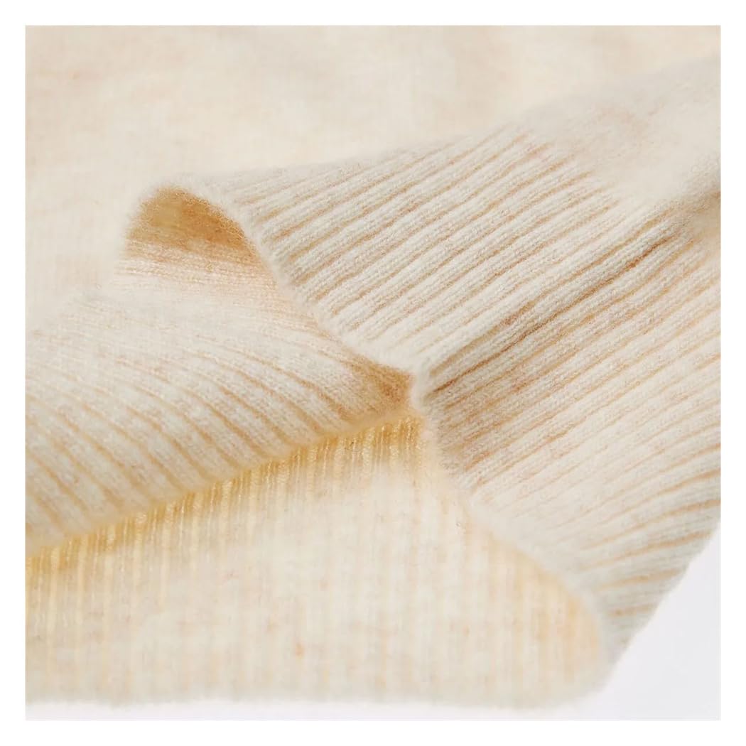 Haitpant Maglione da donna lavorato a maglia in cashmere 100% lana merino, dolcevita, maglione autunno inverno