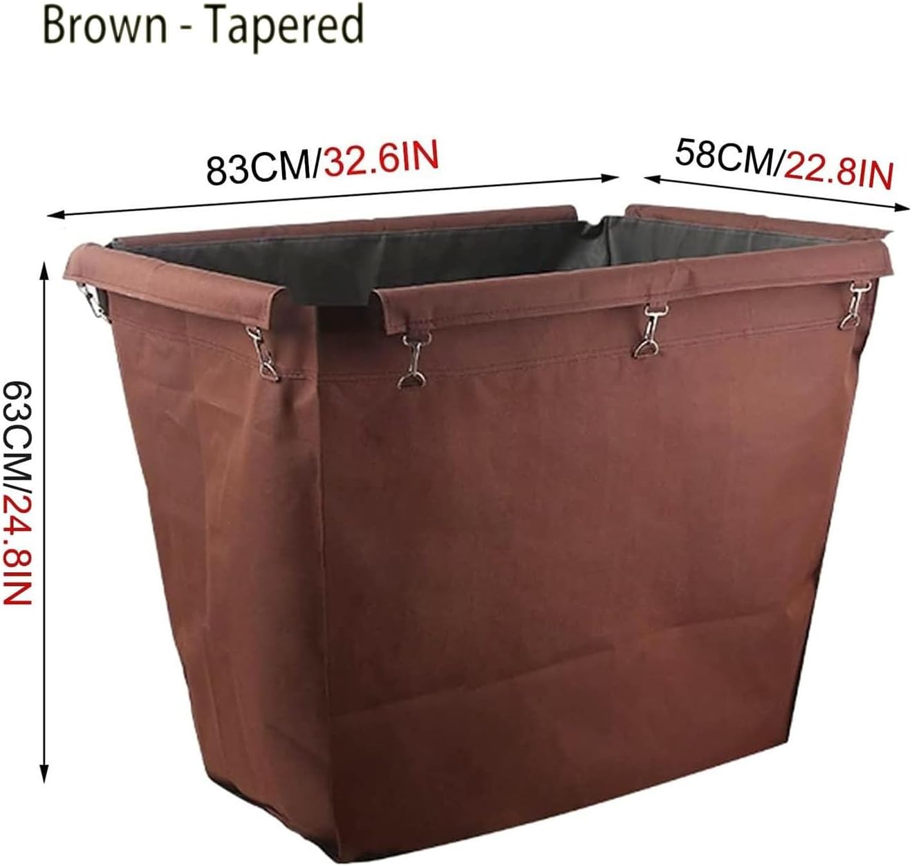 Removable Waterproof Liner Bag for Rolling Laundry and Utility Carts, Oxford Cloth Storage Solution