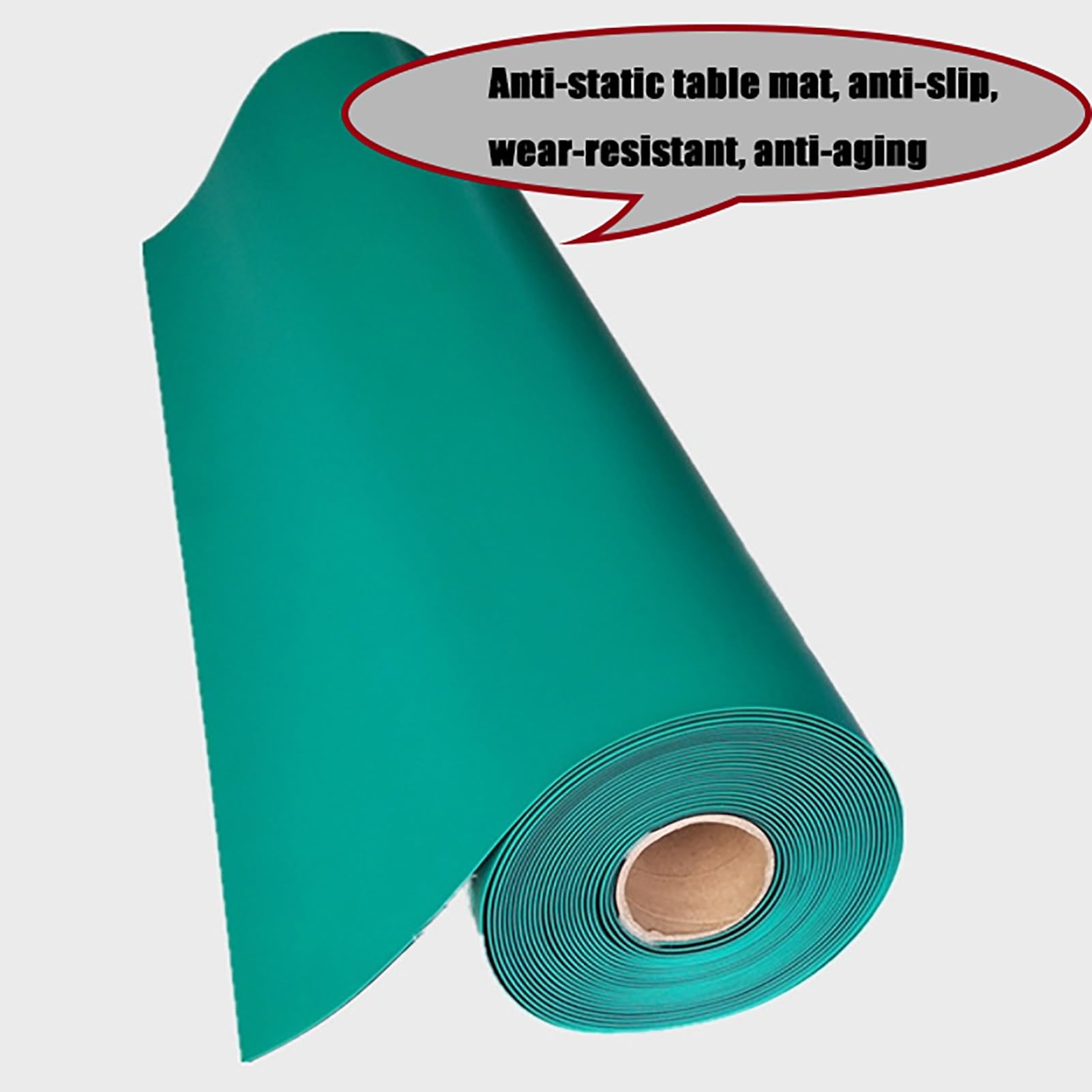 Alfombrilla para banco de trabajo de prevención estática, protector de mesa antiestático de 2 mm de grosor, para trabajos de mantenimiento y uso de escritorio, duradero y fiable, 122 x 1000 cm