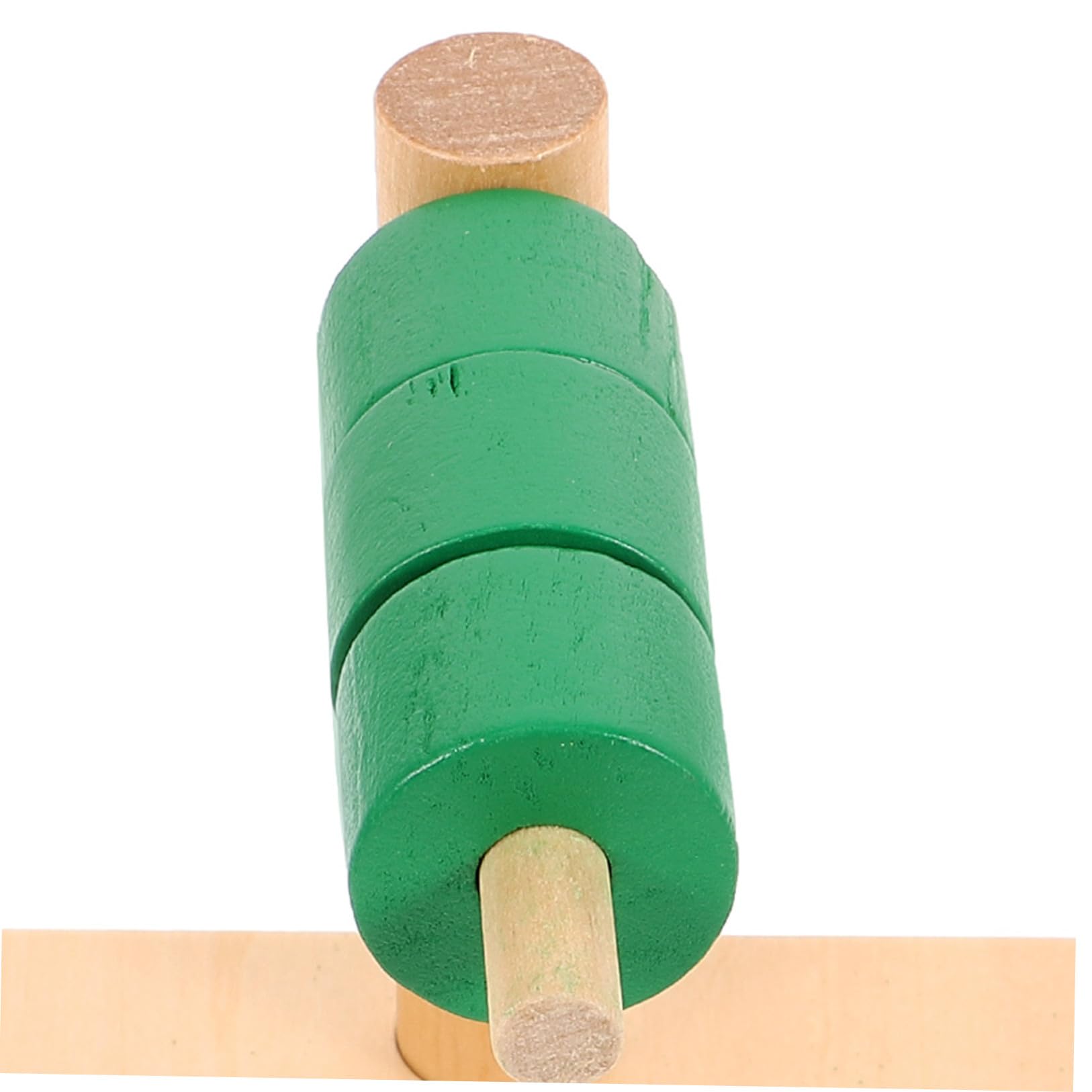 Discos Educativos Horizontales de Madera para Niños, Juguete Montessori | Juego Didáctico de 0 a 3 Años, Superficie Pulida sin Rebabas, Operación Sencilla y Obsequio Navideño