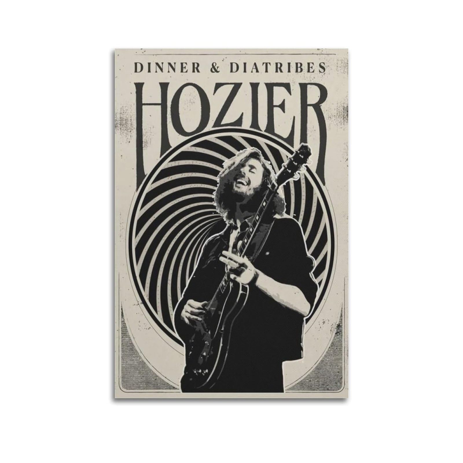 FDRPMHC Hozier Poster Tracklist Album Cover Canvas Wall Art Decor Living Room Modern Family Bedroom 12x18inch(30x45cm) Unframe-style