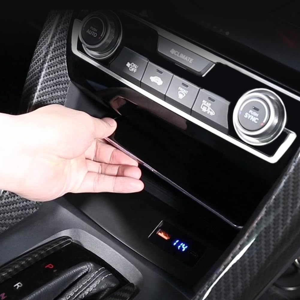 Cargador de coche con pantalla digital de 15 W para Civic 2016 2017 2018