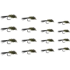 Feeder Creek Fly Fishing Flies | Effective Nymph Assortments | Trout and Bass Flies | 12pc | Popular Nymph Patterns | Fly Fishing Flies for Trout