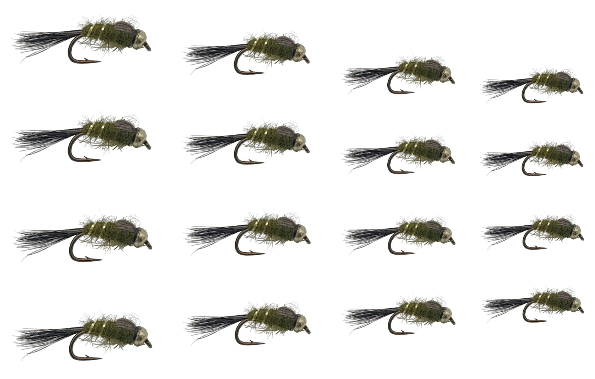 Feeder Creek Fly Fishing Flies | Effective Nymph Assortments | Trout and Bass Flies | 12pc | Popular Nymph Patterns | Fly Fishing Flies for Trout