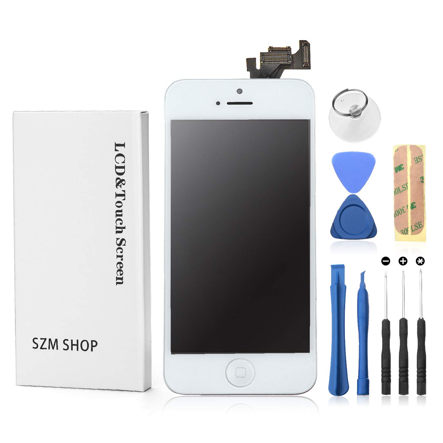 iPhone5 ご確認用 Amazon.co.jp: SZM iPhone 5 タッチパネル フロントガラス