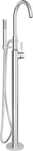 American Standard 2764951.002 Grifo de bañera independiente de una manija con ducha de mano, cromo pulido