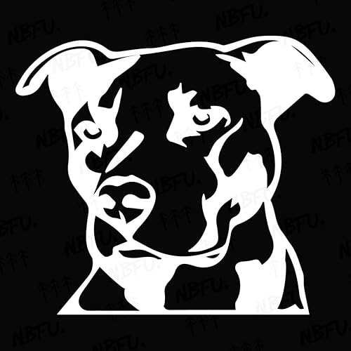 Miniatura 13 de Pitbull - Plantillas de cara de arte 2 (holograma) (juego de 2) calcomanías de vinilo impermeables de alta calidad para laptop, accesorio de