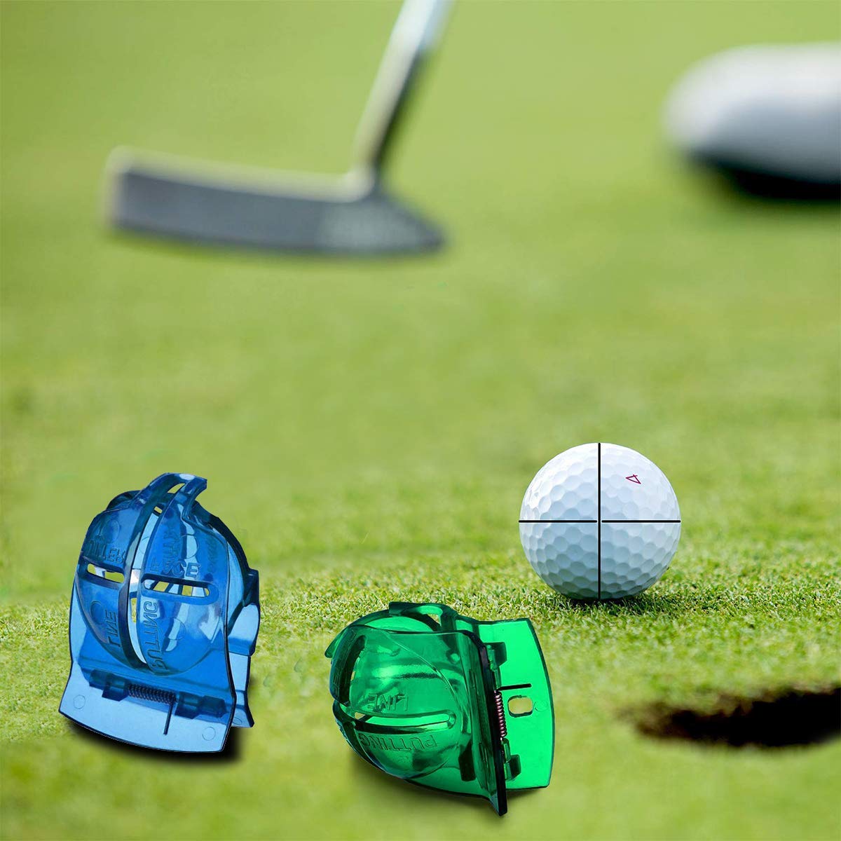 Marqueur De Balle De Golf Avec Outil D'alignement - Entraînement Au Putting