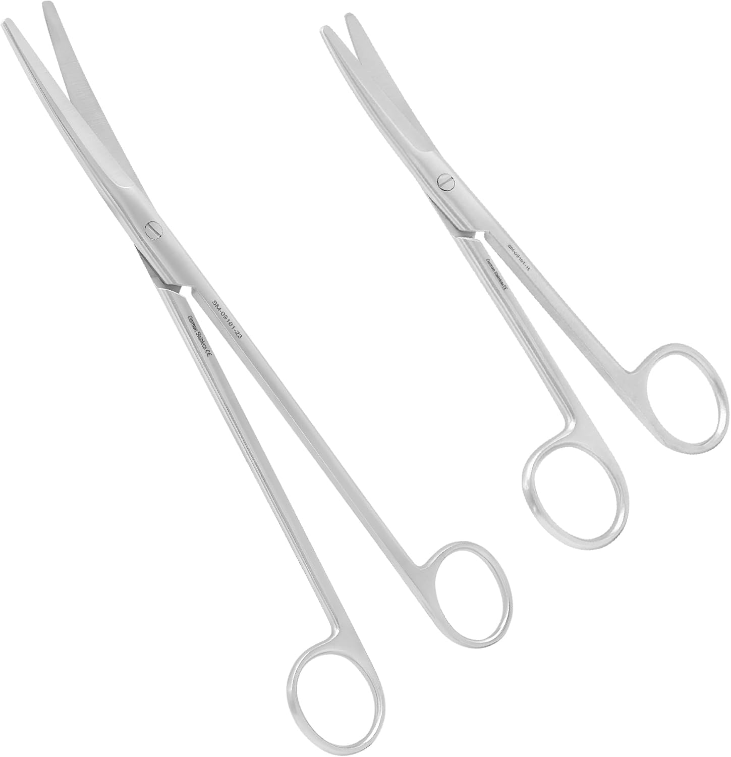 Stellmacher Curved Mayo Scissors Surgical Operating Instrument, 15 cm & 23 cm length – Stainless Steel Tool for Precise Dissection, Reusable Autoclave Safe, Single or Set of 2 (set of 2)