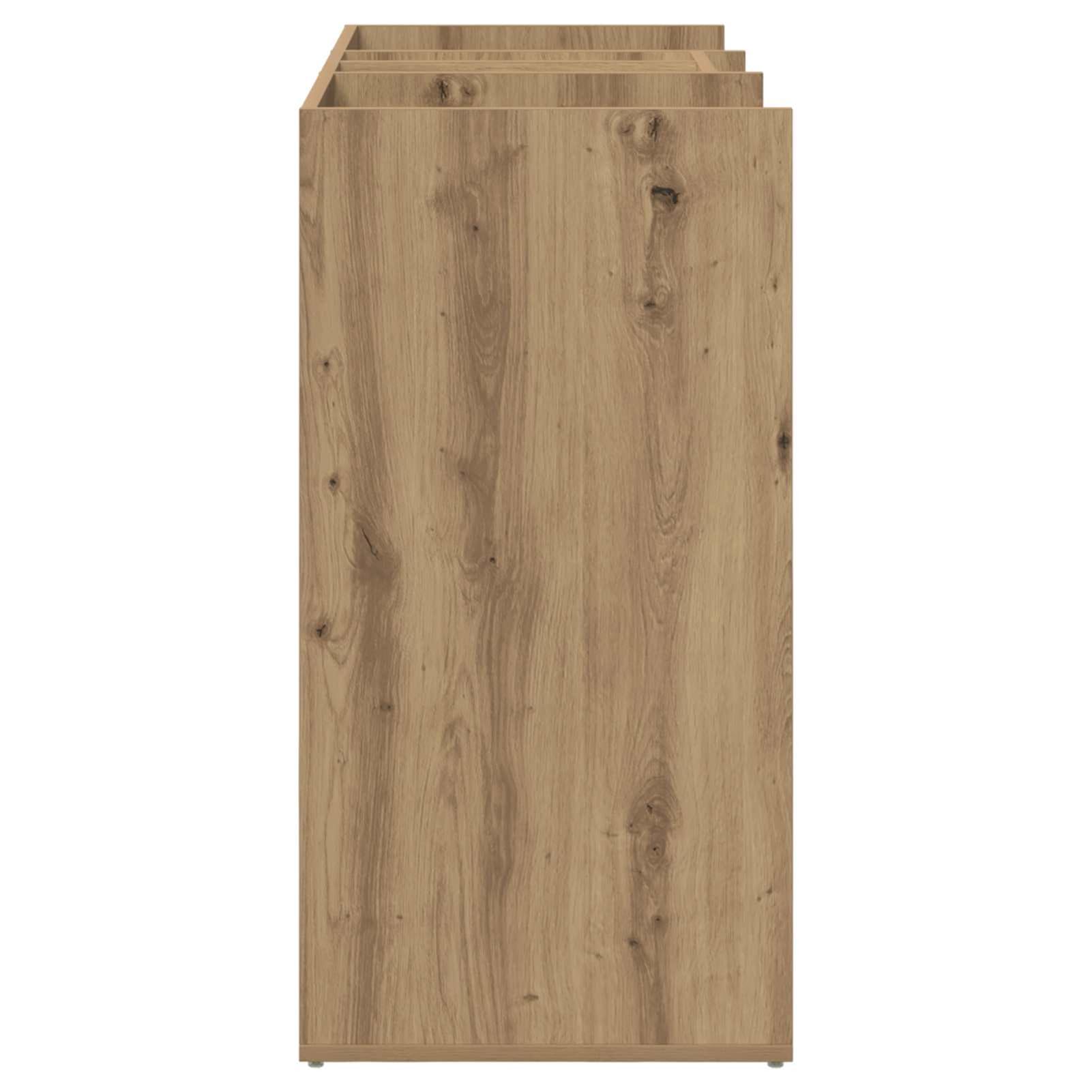 Gecheer Golf Schrank, Holz Golfschrank mit Regalen für Garage oder Haushalt, Artisan-Eiche 102 x 45 x 85,5 cm, freistehende Aufbewahrung für Golfzubehör und Utensilien