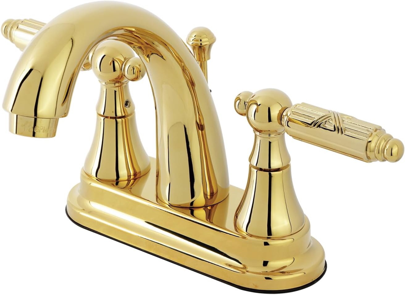 Kingston Brass KS7612GL 4 in. Centerset Bathroom Faucet, Polished Brass