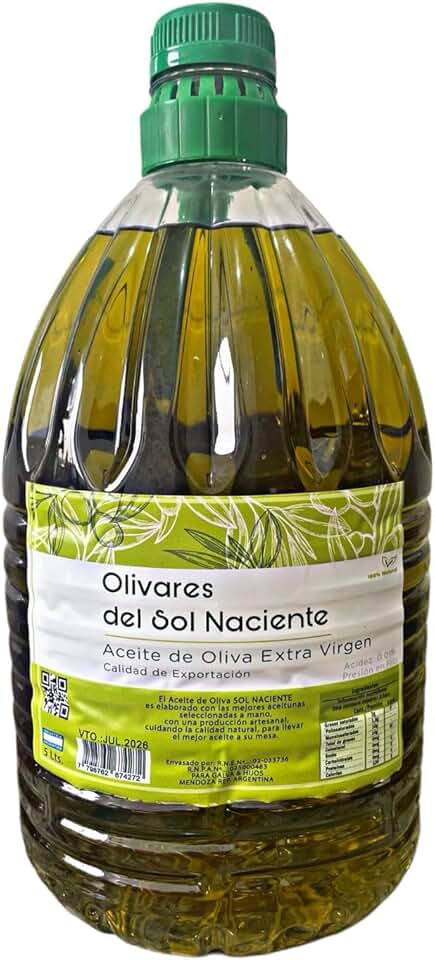 Azeite de Oliva Argentino Extra Virgem Olivares Del Sol Naciente 5L