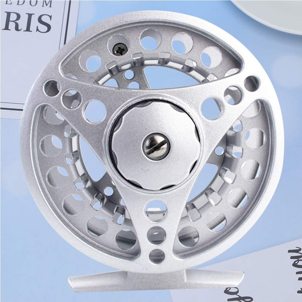 Kisangel Fly Fishing Reel Mini Fishing Wheel Fly Wheel Spinning Fishing Reels Winter Fishing Wheel for Freshwater Saltwater